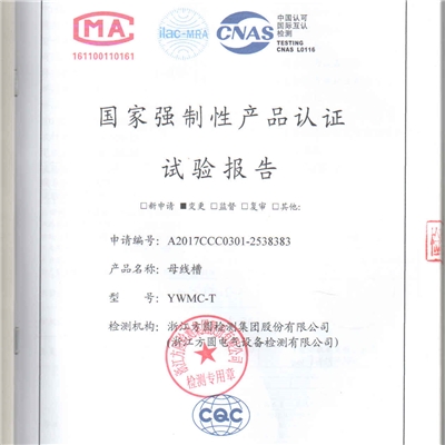國家強制性產(chǎn)品認證試驗報告1